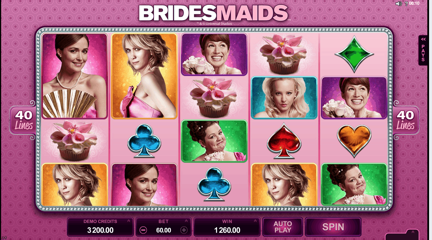 Bridesmaids Slot Screen