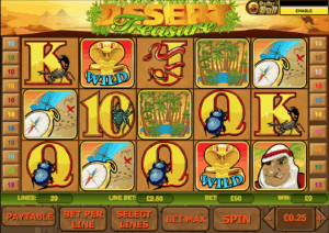 Desert Treasure Slot Screen