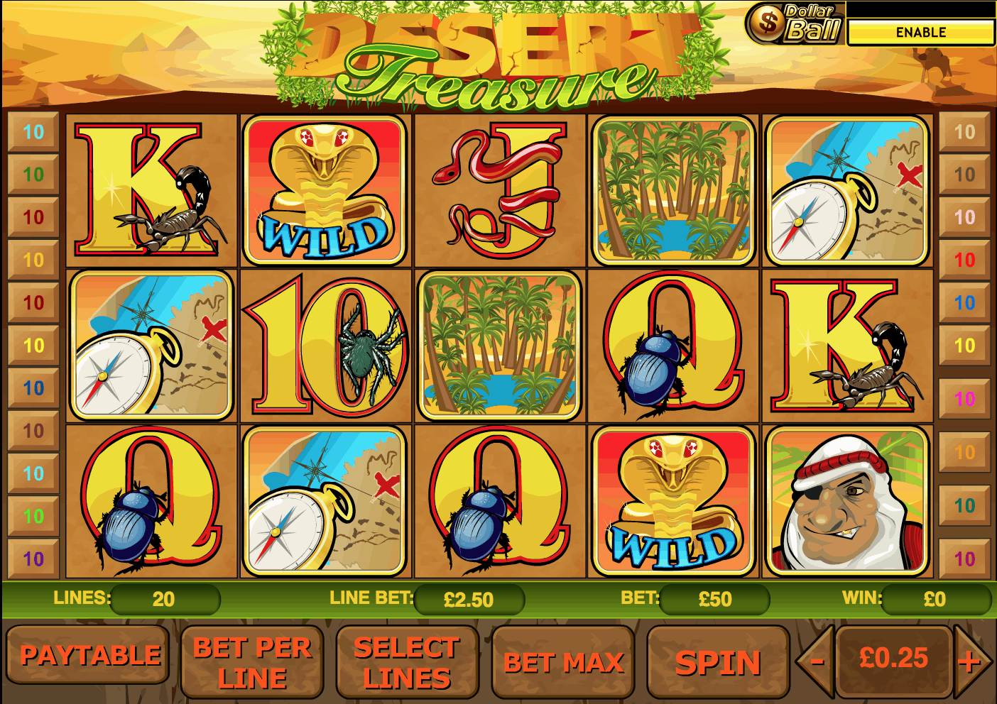 desert treasure игровой автомат