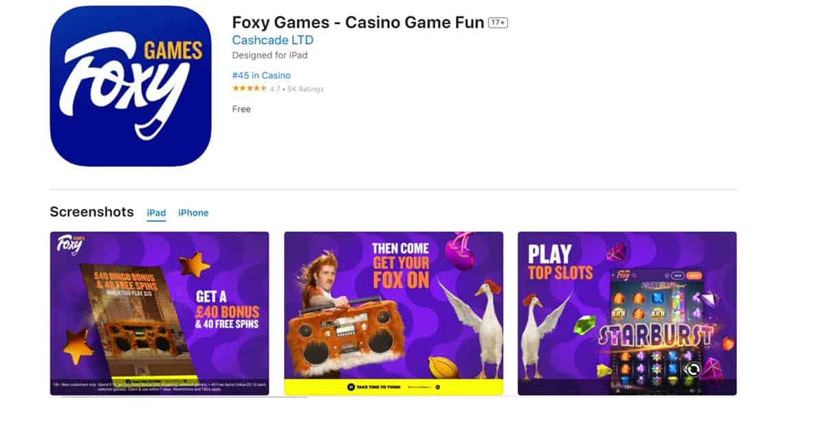 Foxy-Games-App