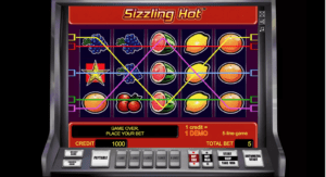 Sizzling Hot Casino Screen