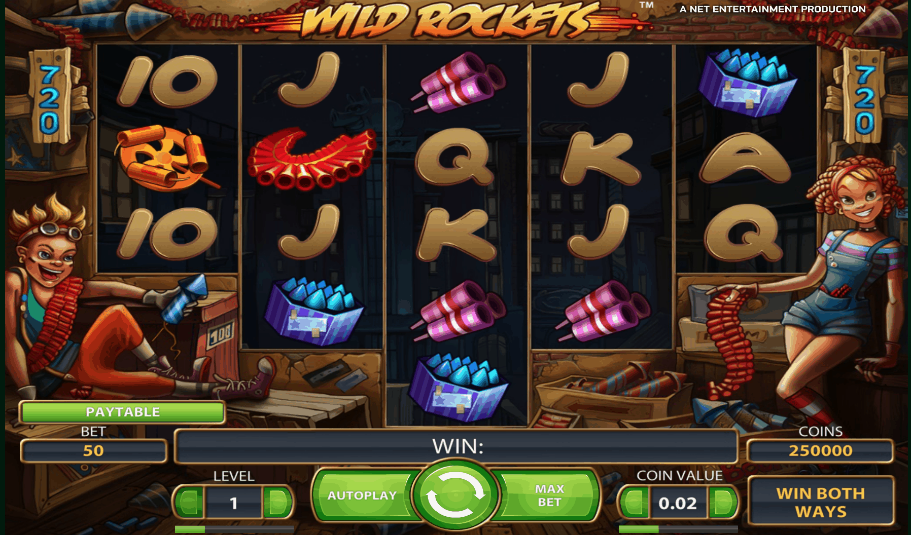 Wild Rocket Slot Game Screen