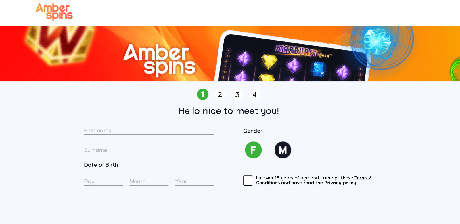 Amber spins screenshot