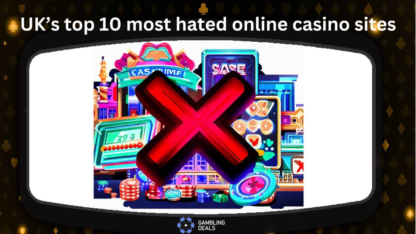 UK’s top 10 most hated online casino sites