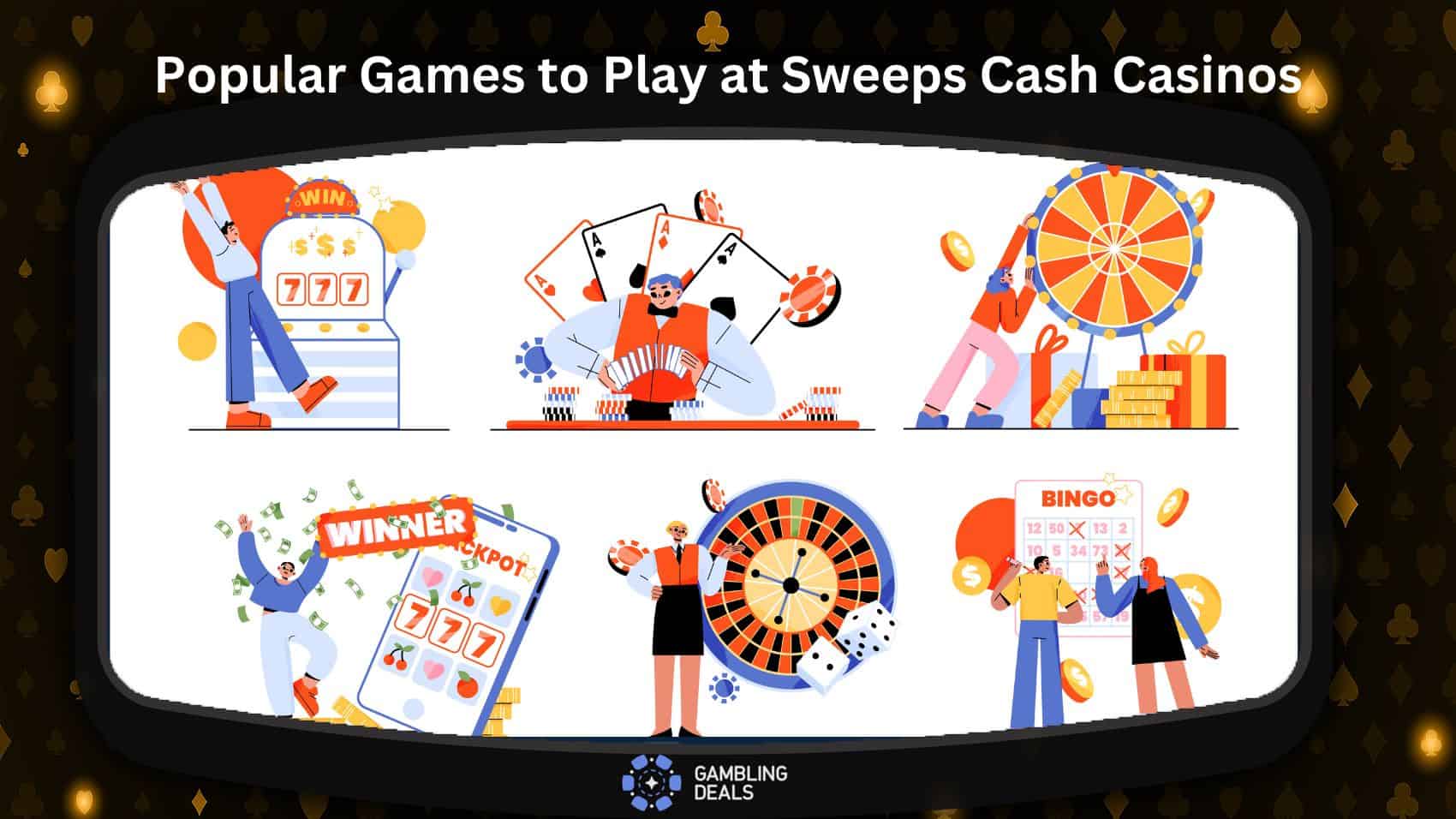 Popular Games to Play at Sweeps Cash Casinos