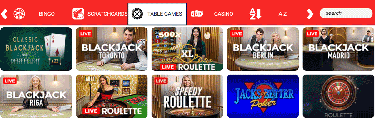 live games great britain casino